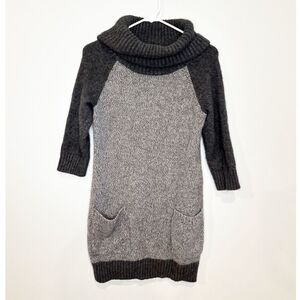 Kinross cashmere colorblock tunic sweater